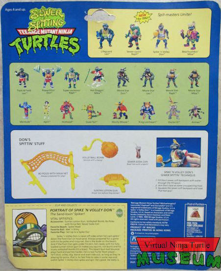 Spike ‘N Volley Don - Playmates (Teenage Mutant Ninja Turtles (1992)) action figure collectible - Main Image 2