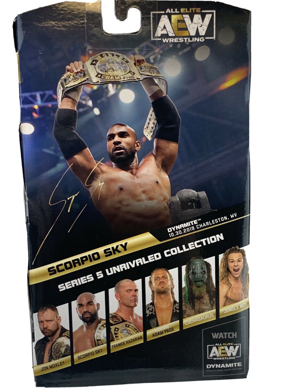 Scorpio Sky - Jazwares AEW (AEW Jazwares Unrivaled Collection Series 5) action figure collectible [Barcode 191726377337] - Main Image 2