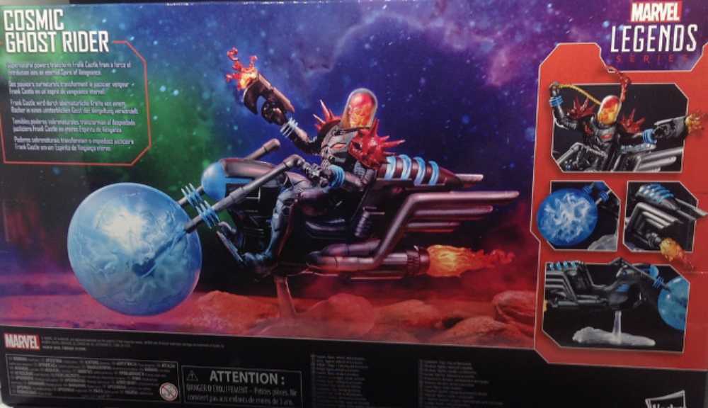 Marvel Legends, Ultimate Riders: Cosmic Ghost Rider with Bike - Hasbro (Marvel Superheroes) action figure collectible - Main Image 4