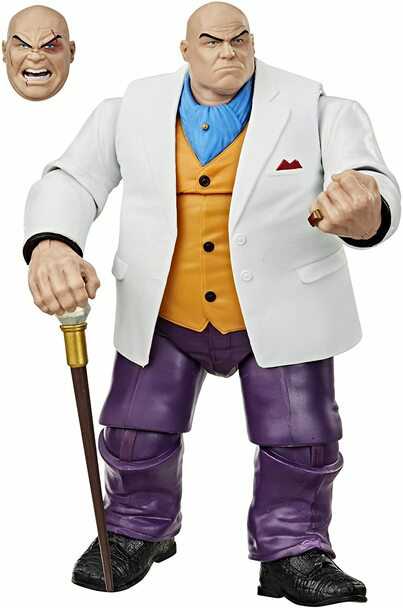 Marvel Legends Kingpin Fan Channel Exclusive, Spider-man Retro Wave: - Hasbro (Marvel Superheroes) action figure collectible - Main Image 2