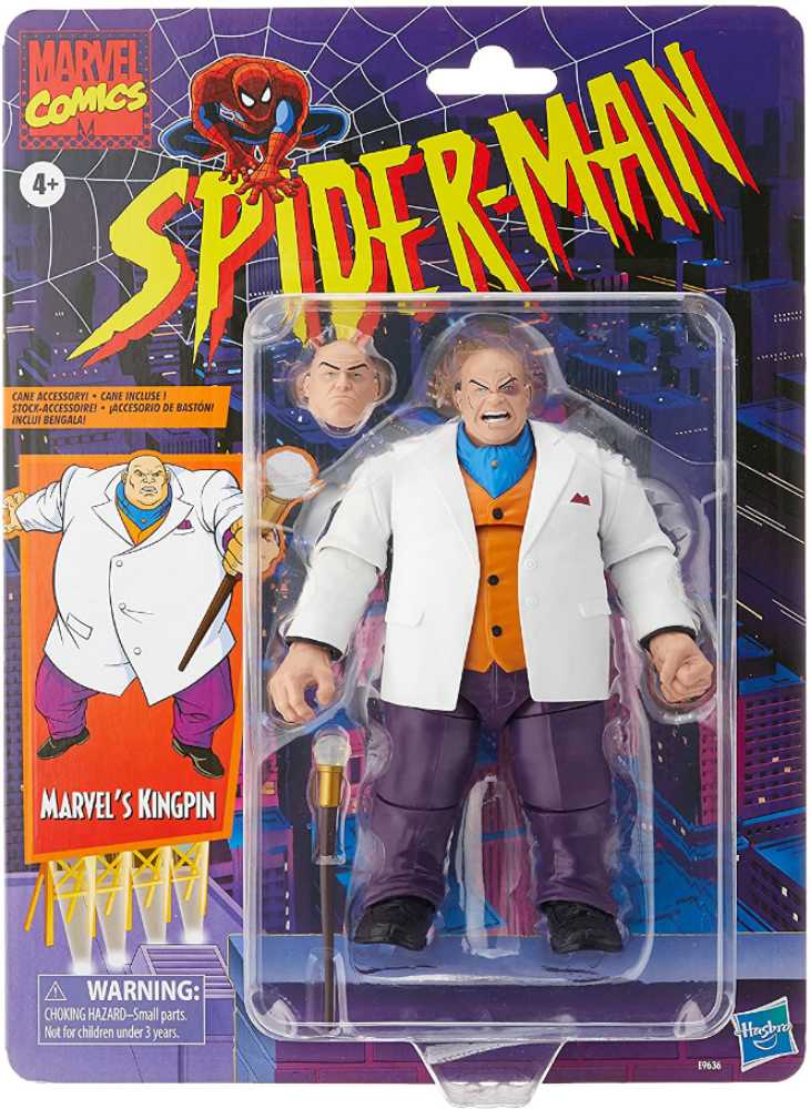 Marvel Legends Kingpin Fan Channel Exclusive, Spider-man Retro Wave: - Hasbro (Marvel Superheroes) action figure collectible - Main Image 3