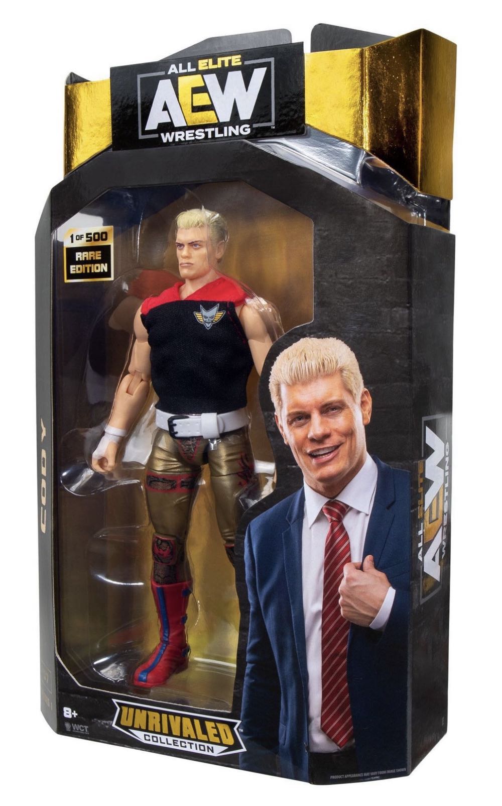 #07 Cody Rhodes (Rare Edition) - Jazwares AEW (AEW Jazwares Unrivaled Collection Series 1) action figure collectible [Barcode 191726376989] - Main Image 2