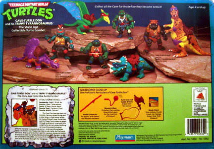 Cave Turtle Don With Trippy Tyrannosaurus - Playmates Toys (Teenage Mutant Ninja Turtles) action figure collectible - Main Image 2