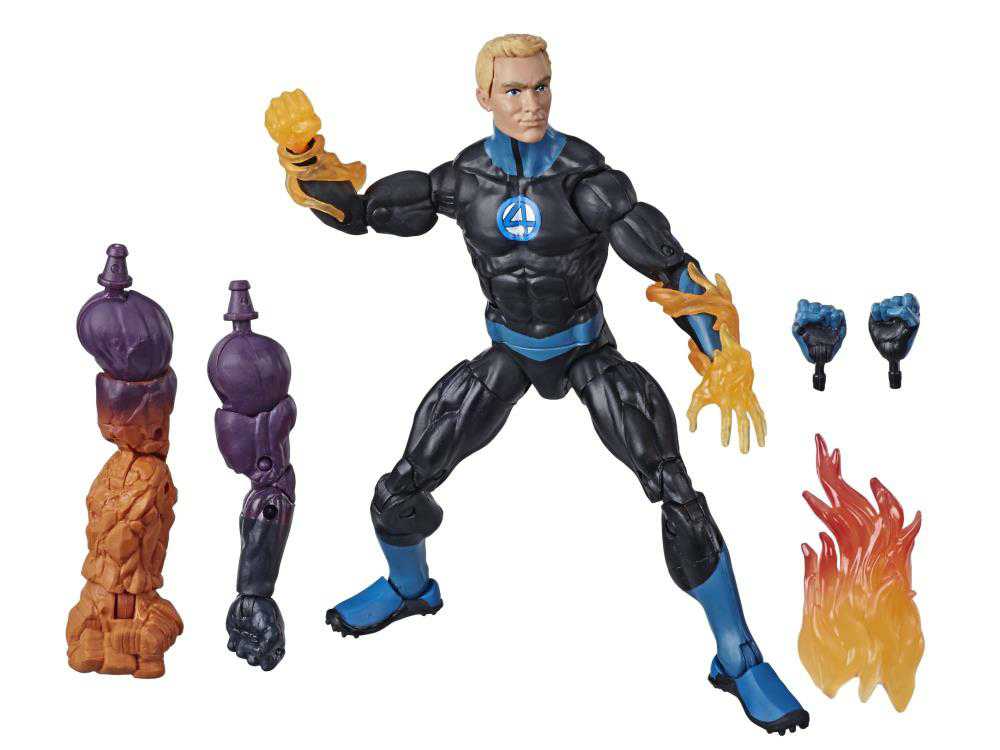 Human Torch - Black & Blue - Hasbro (Marvel Superheroes) action figure collectible - Main Image 2