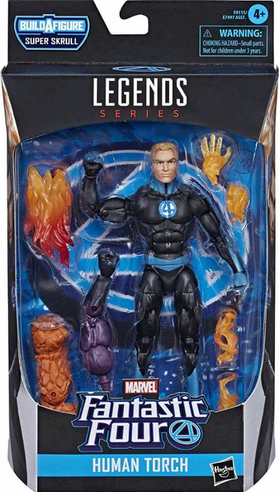 Human Torch - Black & Blue - Hasbro (Marvel Superheroes) action figure collectible - Main Image 3