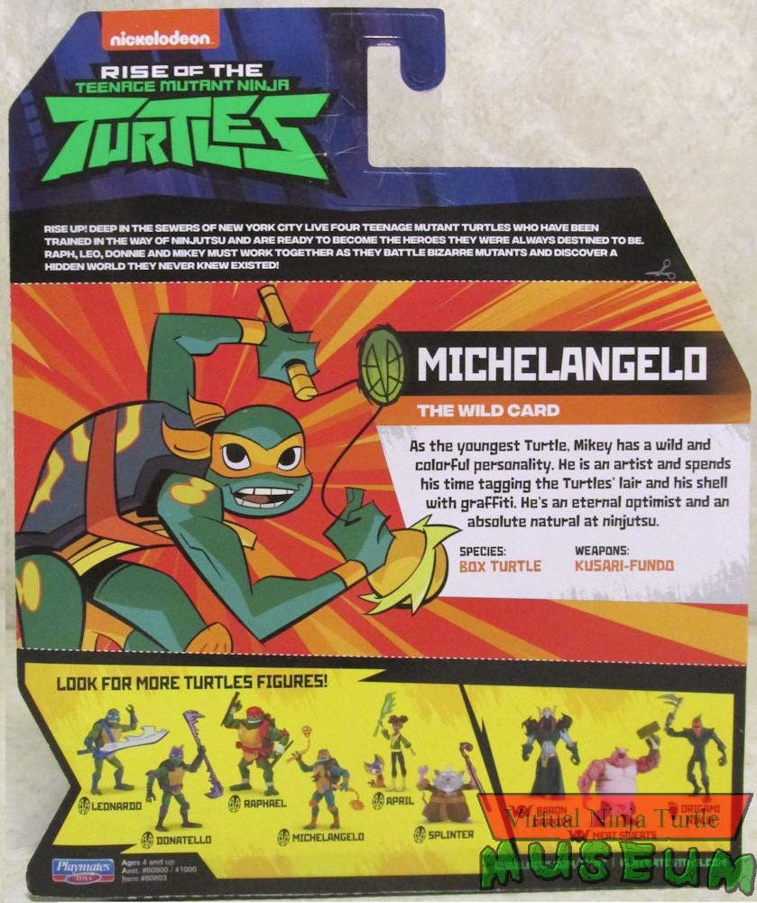 Michelangelo - Playmates Toys (Rise of the Teenage Mutant Ninja Turtles) action figure collectible - Main Image 2