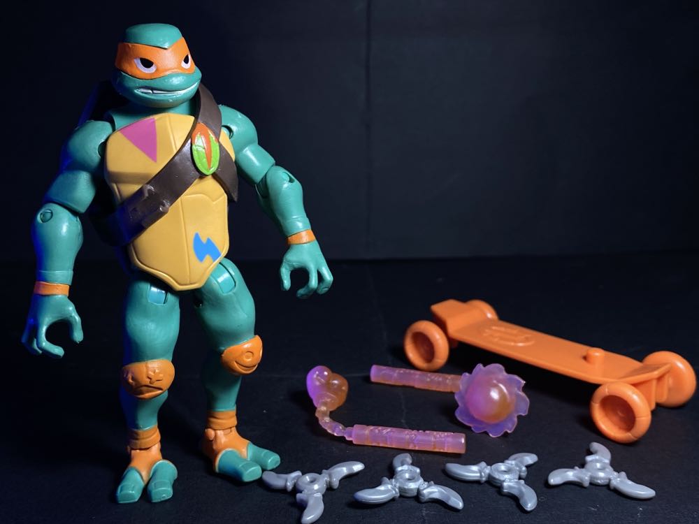 Michelangelo - Playmates Toys (Rise of the Teenage Mutant Ninja Turtles) action figure collectible - Main Image 4