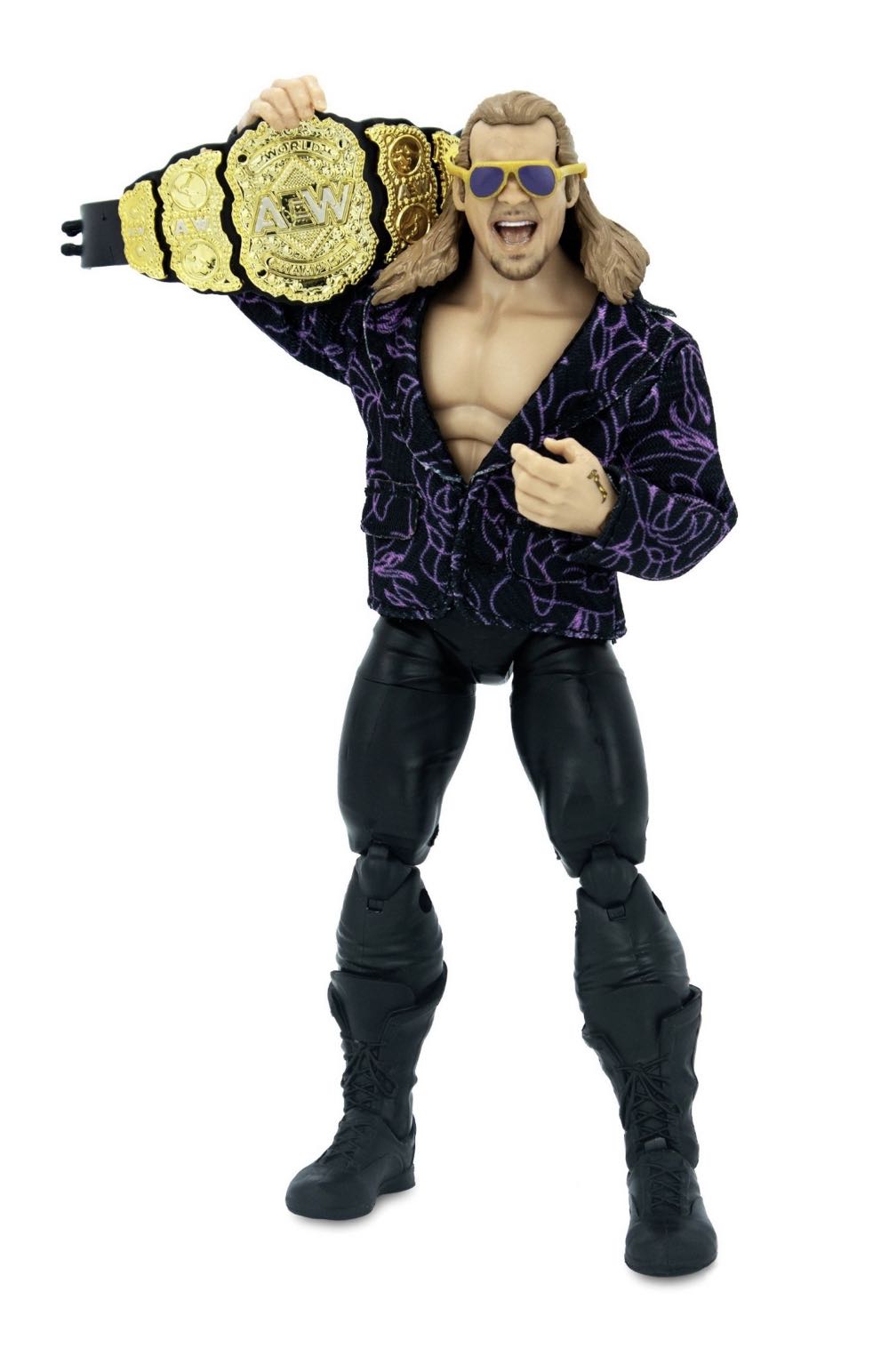 #51 Chris Jericho (Chase Edition, 1 of 5000) - Jazwares AEW (AEW Jazwares Unrivaled Collection Series 6) action figure collectible [Barcode 191726377481] - Main Image 2
