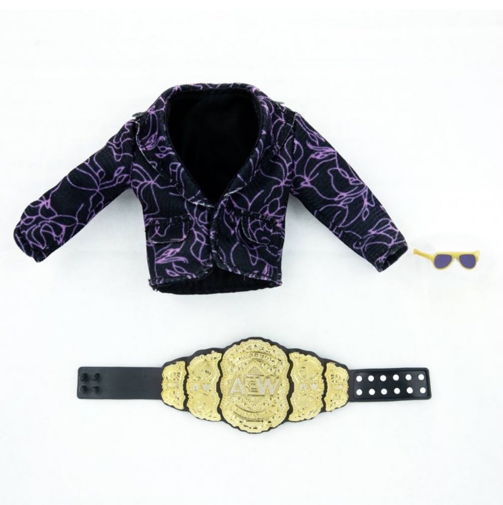 #51 Chris Jericho (Chase Edition, 1 of 5000) - Jazwares AEW (AEW Jazwares Unrivaled Collection Series 6) action figure collectible [Barcode 191726377481] - Main Image 3