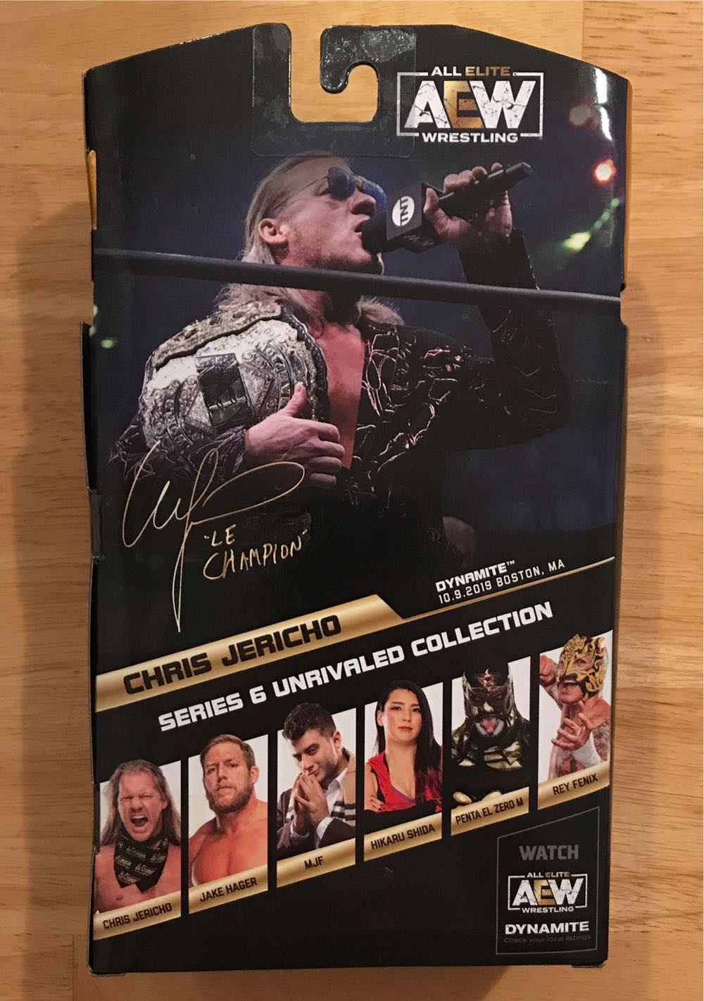 #51 Chris Jericho (Chase Edition, 1 of 5000) - Jazwares AEW (AEW Jazwares Unrivaled Collection Series 6) action figure collectible [Barcode 191726377481] - Main Image 4
