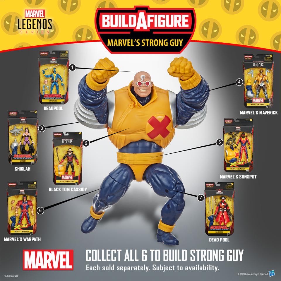 Marvel Legends, Strong Guy Wave: Strong Guy Build-A-Figure - Hasbro (Marvel Superheroes) action figure collectible - Main Image 3