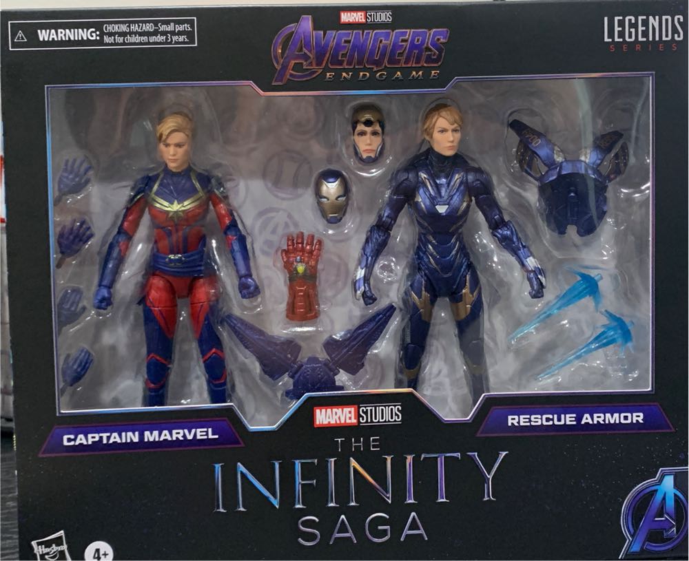 Marvel Legends Marvel Cinematic Universe Infinity Saga Captain Marvel & Rescue - Endgame - Hasbro (Marvel Cinematic Universe) action figure collectible [Barcode 5010993839865] - Main Image 2