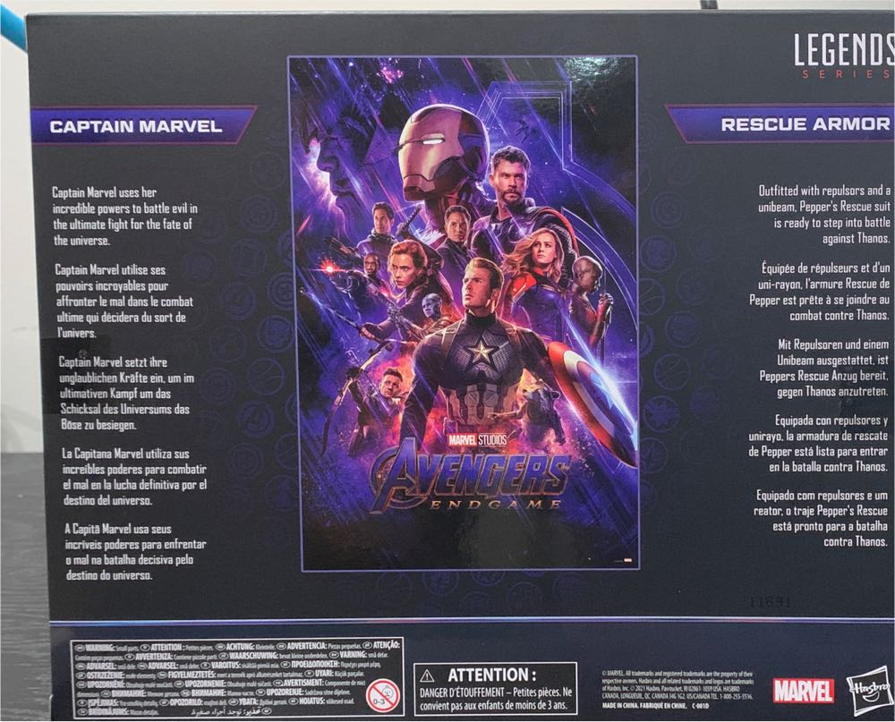Marvel Legends Marvel Cinematic Universe Infinity Saga Captain Marvel & Rescue - Endgame - Hasbro (Marvel Cinematic Universe) action figure collectible [Barcode 5010993839865] - Main Image 3