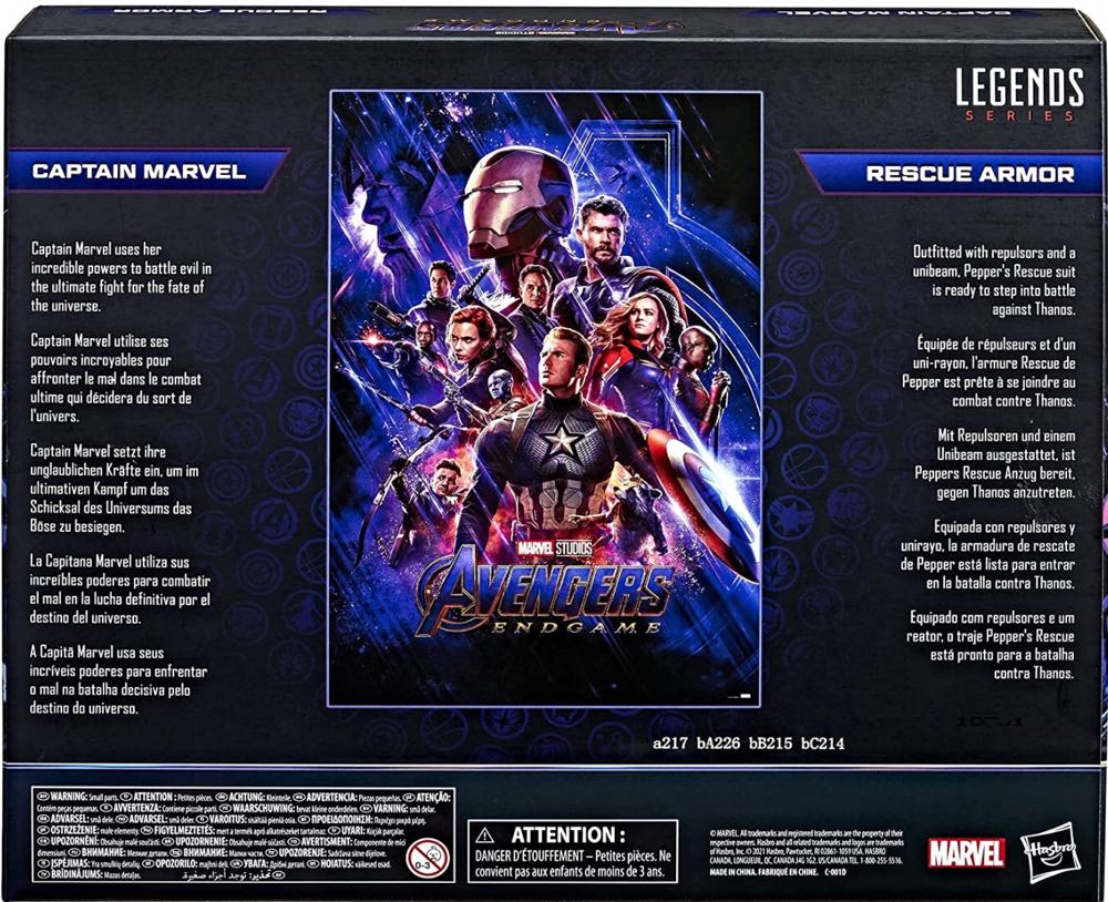 Marvel Legends Marvel Cinematic Universe Infinity Saga Captain Marvel & Rescue - Endgame - Hasbro (Marvel Cinematic Universe) action figure collectible [Barcode 5010993839865] - Main Image 4