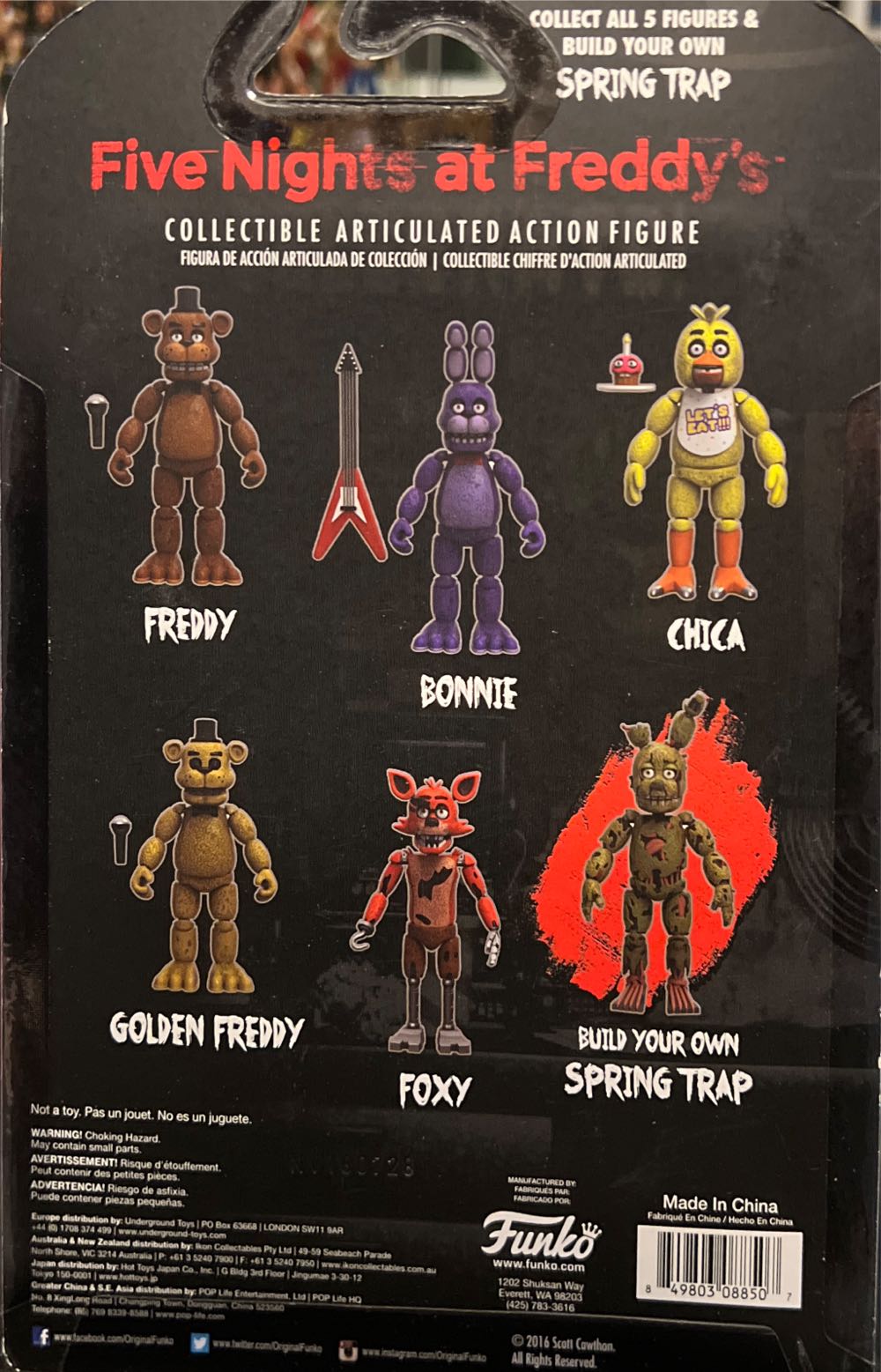 Golden Freddy - Five Nights At Freddy’s - Funko (FNAF) action figure collectible [Barcode 849803088507] - Main Image 3