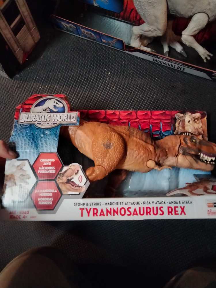 Hasbro Jurassic World Stomp And Strike Tyrannosaurus Rex Dinosaur Toy Stomp Strike Hasbro Jurassic World Stomp & Strike  action figure collectible - Main Image 2