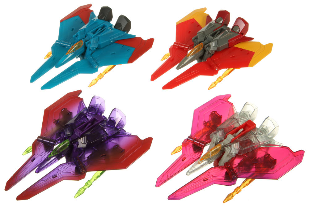 Transformers Cyberverse Starscream, Thundercracker, Skyward, Thrust Sinister Strikeforce Seekers 4-pack Starscream Thundercracker Skywarp Thrust - Hasbro (Transformers) action figure collectible [Barcode 5010993705245] - Main Image 4
