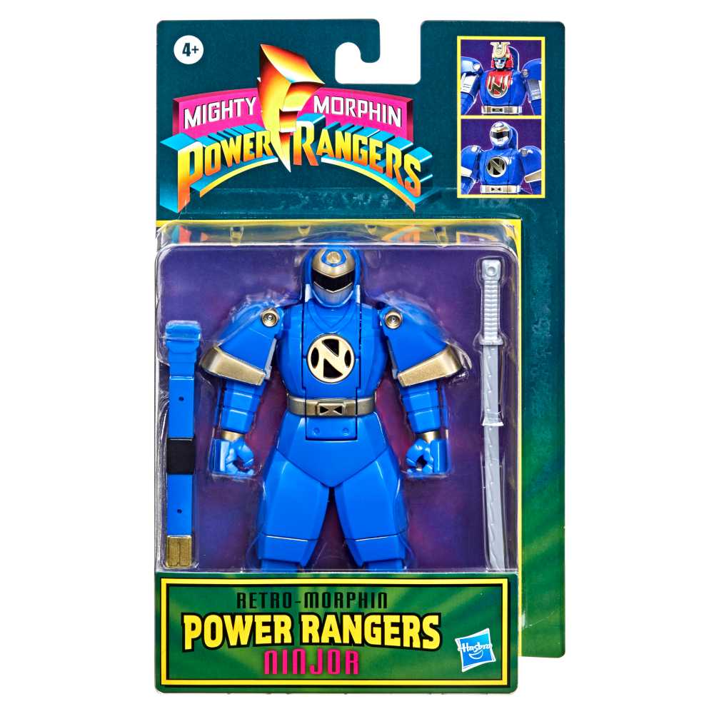 Power Rangers Retro-morphin Ninjor Fliphead Action Figure - Hasbro (Power Rangers Retro) action figure collectible [Barcode 5010993893027] - Main Image 3