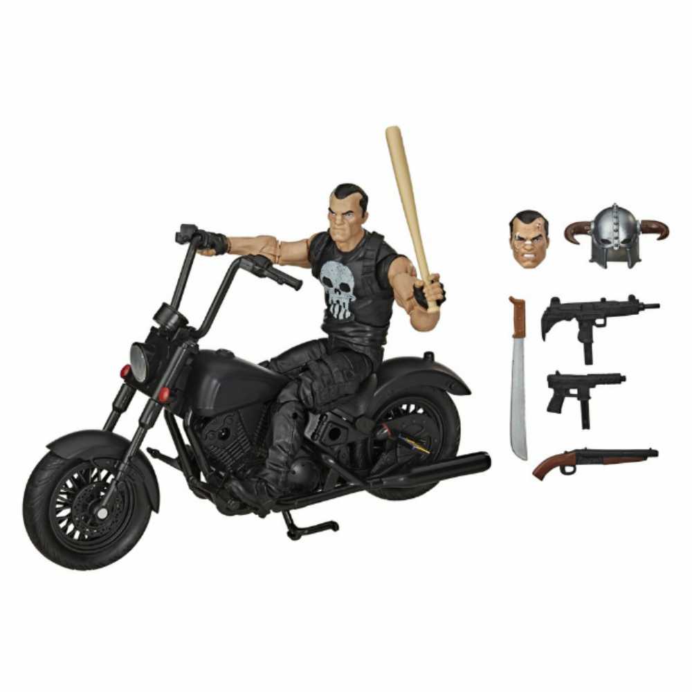 The Punisher with Motorcycle  - Hasbro (Marvel Legends: Punisher) action figure collectible - Main Image 2
