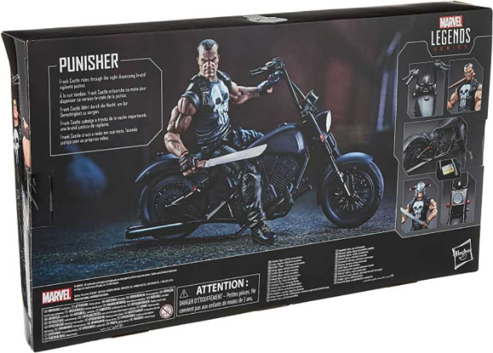 The Punisher with Motorcycle  - Hasbro (Marvel Legends: Punisher) action figure collectible - Main Image 4