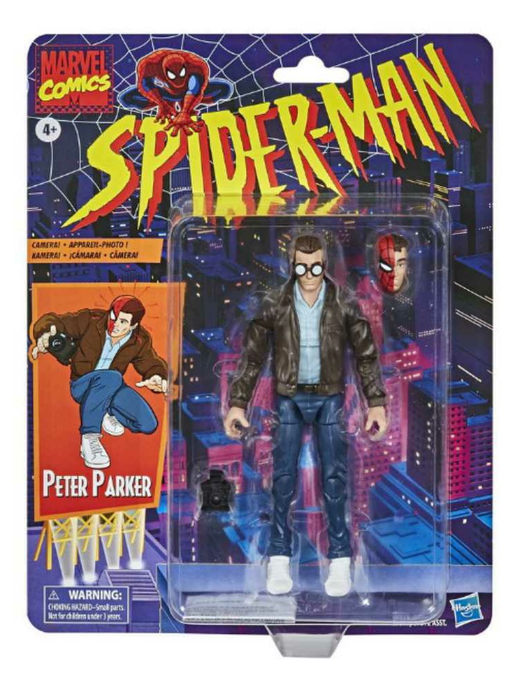 Marvel Legends, Spider-man Retro Wave: Peter Parker - Hasbro (Marvel Superheroes) action figure collectible - Main Image 3