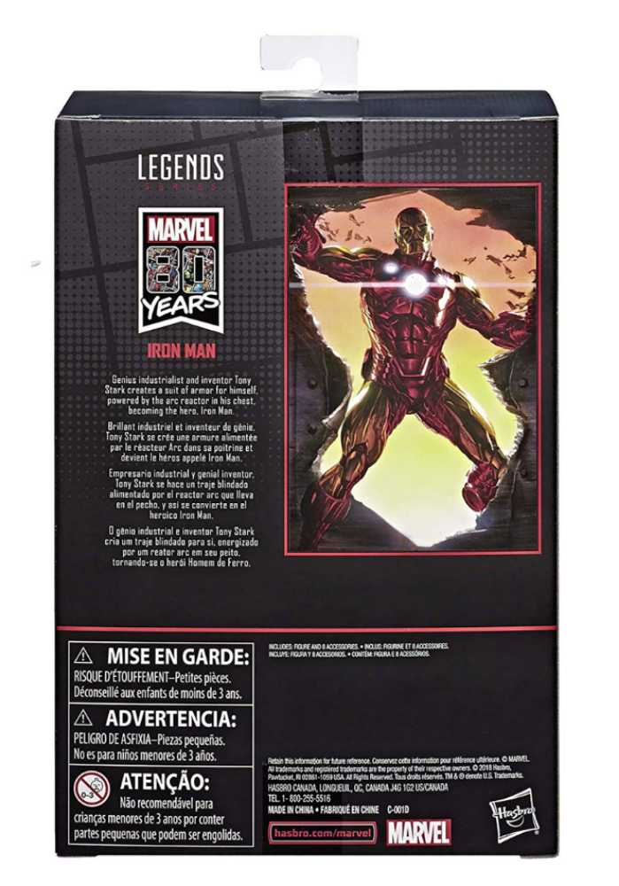 Marvel Legends, 80th Anniversary: Iron-Man  - Hasbro (Marvel Superheroes) action figure collectible - Main Image 4