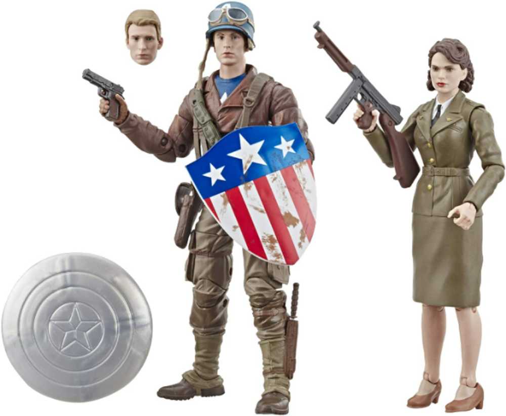 Marvel Legends, Amazon Exclusive, 80th Anniversary 2-Pack: Peggy Carter (Captain America: The First Avenger) - Hasbro (Marvel Superheroes) action figure collectible - Main Image 2