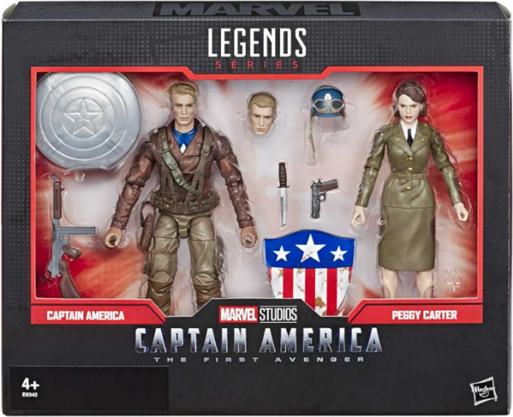 Marvel Legends, Amazon Exclusive, 80th Anniversary 2-Pack: Peggy Carter (Captain America: The First Avenger) - Hasbro (Marvel Superheroes) action figure collectible - Main Image 3