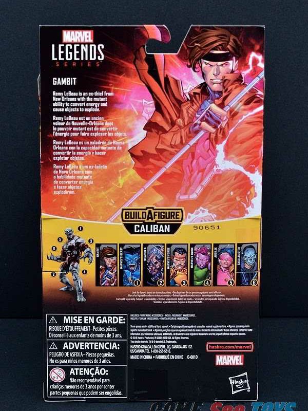 Marvel Legends Gambit X-menCaliban Wave - Hasbro (Marvel Superheroes) action figure collectible - Main Image 4