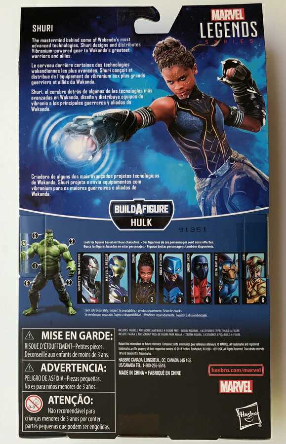 Marvel Legends, Smart Hulk Wave: Shuri (Black Panther) - Hasbro (Marvel Superheroes) action figure collectible - Main Image 4