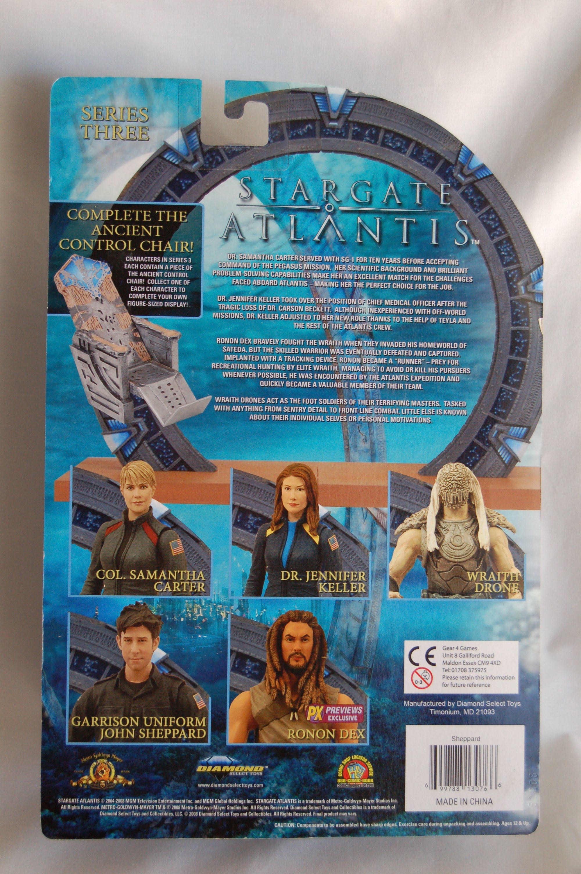 Garrison Uniform John Sheppard - Stargate Atlantis - Diamond Select Toys & Collectibles (Stargate Atlantis) action figure collectible [Barcode 699788130766] - Main Image 2