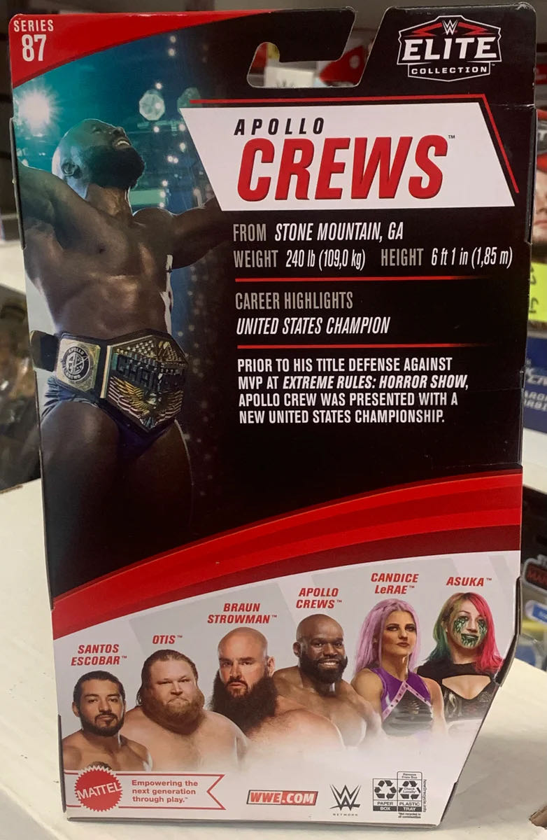 Apollo Crews Elite 87 - Mattel (WWE Elite Series 87) action figure collectible [Barcode 887961922332] - Main Image 3