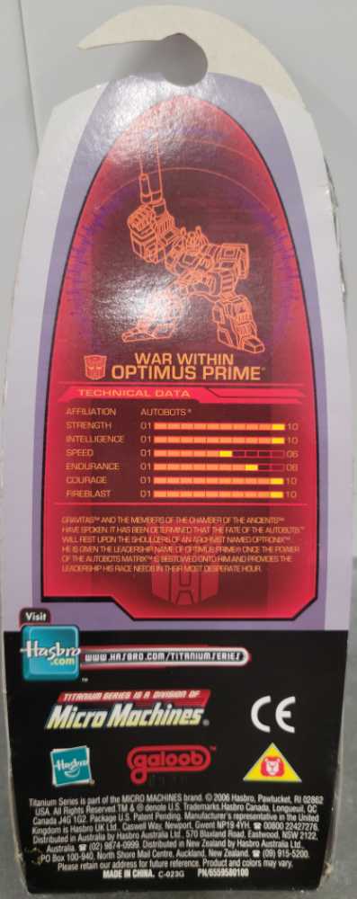 Optimus Prime War Within  - Galoob (Titanium 3”) action figure collectible - Main Image 3