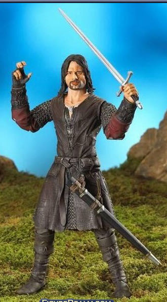 Aragorn: Helm’s Deep  (LOTR: The Two Towers) action figure collectible [Barcode 035112813965] - Main Image 4