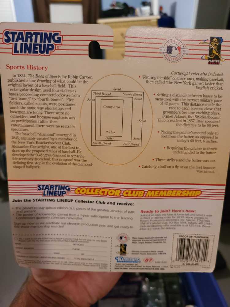 Bernie Williams - STARTING LINEUP (MLB) action figure collectible [Barcode 076281714714] - Main Image 2