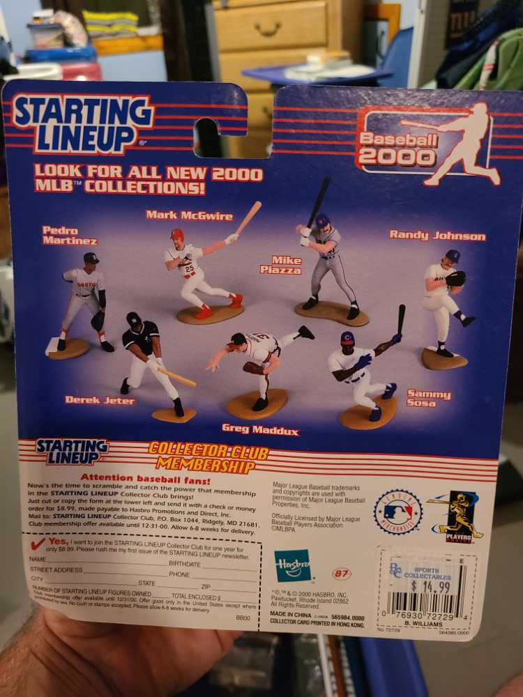 Bernie Williams - STARTING LINEUP (MLB) action figure collectible [Barcode 076930727294] - Main Image 2