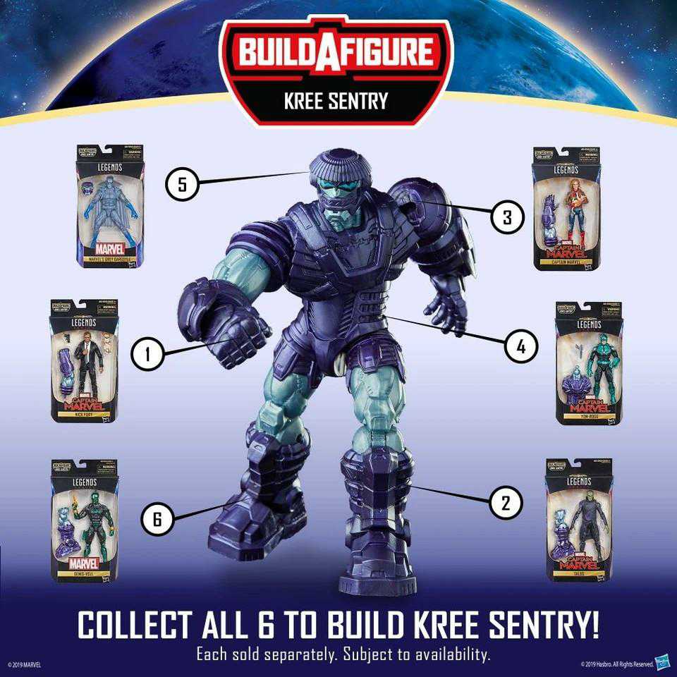 Marvel Legends, Kree Sentry Wave: Kree Sentry Build-a-figure  - Hasbro (Marvel Superheroes) action figure collectible - Main Image 3