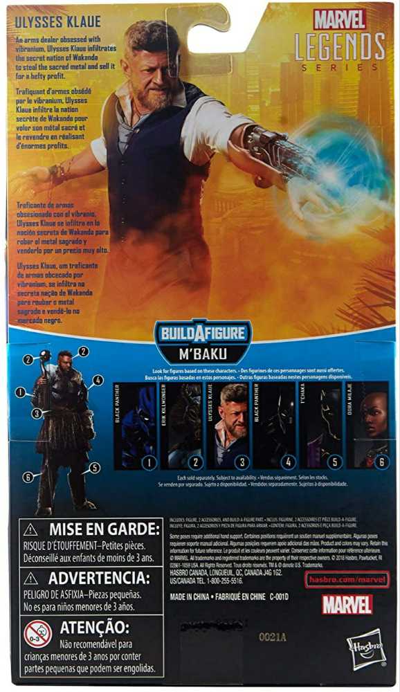 Marvel Legends, M’Baku Wave: Ulysses Klaue (Black Panther, MCU) - Hasbro (Marvel Superheroes) action figure collectible - Main Image 4
