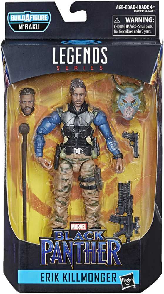 Marvel Legends, M’Baku Wave: Killmonger, Tactical Suit (Black Panther, MCU) - Hasbro (Marvel Superheroes) action figure collectible - Main Image 3
