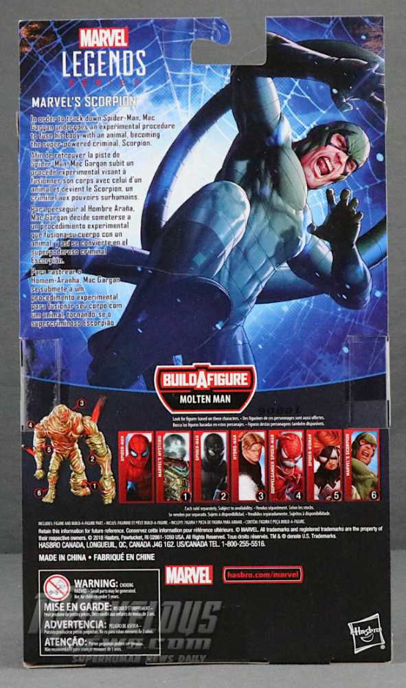 Marvel Legends Scorpion Molten Man Wave - Hasbro (Marvel Legend Series) action figure collectible - Main Image 4