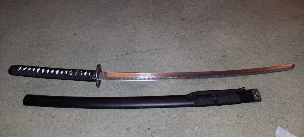 Samurai sword Black And White  action figure collectible - Main Image 2