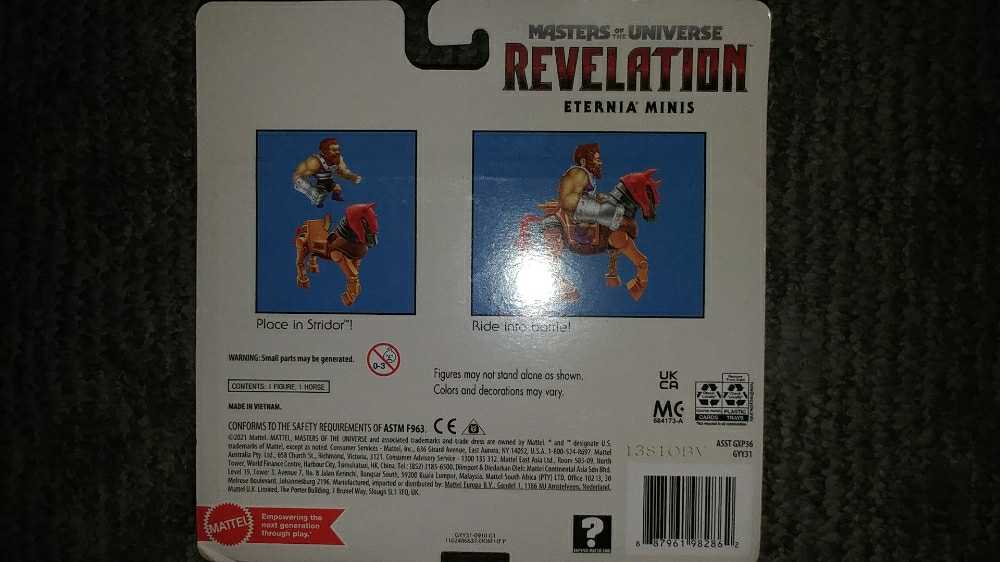 Fisto & Stridor - Mattel (MOTU Eternia Minis) action figure collectible [Barcode 887961982862] - Main Image 2