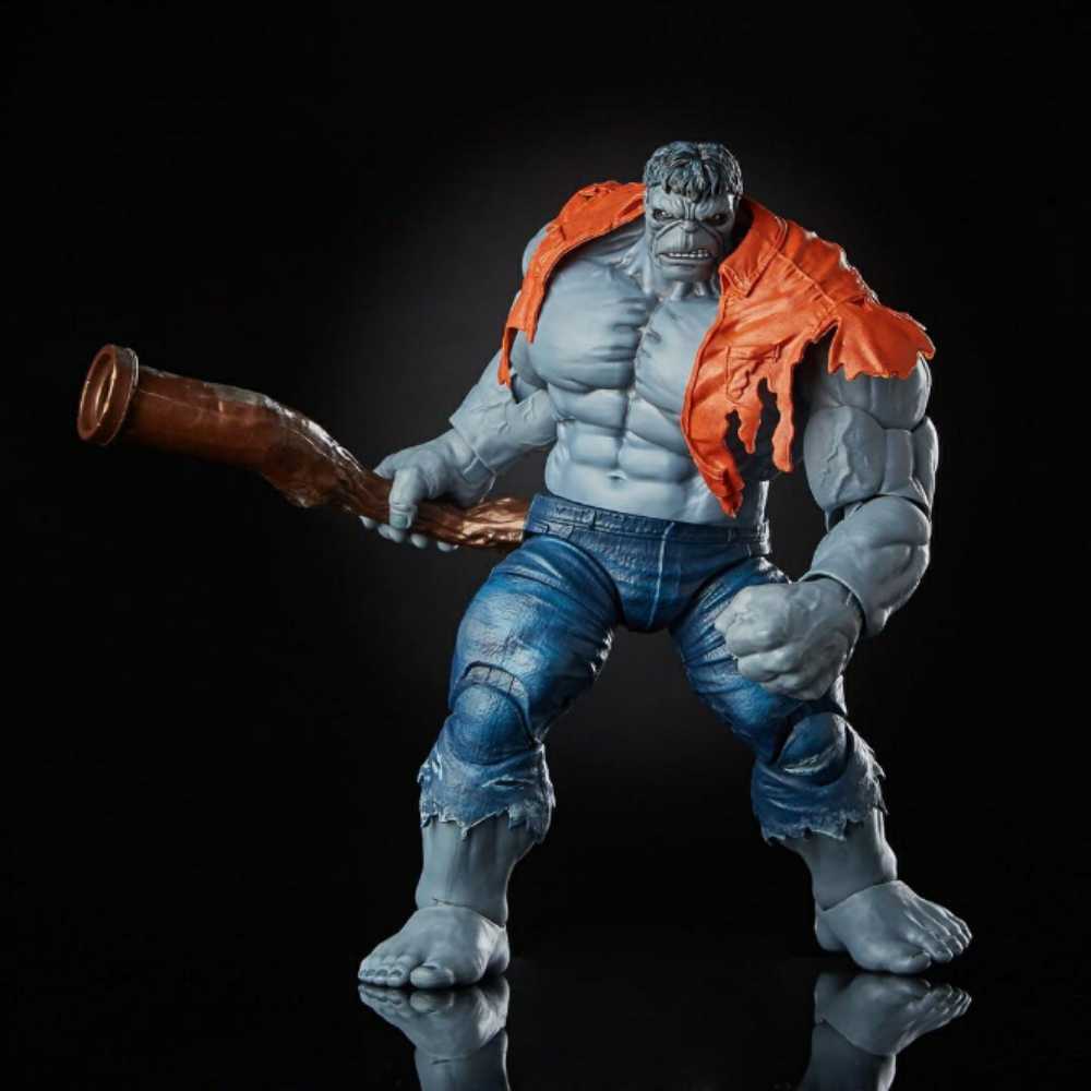 Marvel Legends, Fan Channel Exclusive, Marvel Superheroes Retro Wave: Grey Hulk - Hasbro (Marvel Superheroes) action figure collectible - Main Image 1