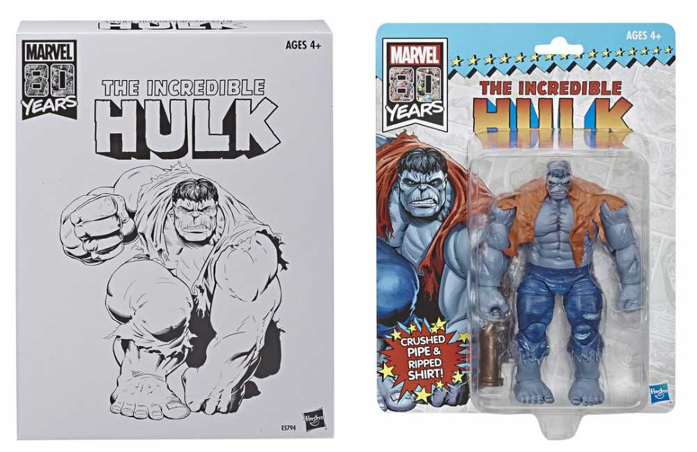 Marvel Legends, Fan Channel Exclusive, Marvel Superheroes Retro Wave: Grey Hulk - Hasbro (Marvel Superheroes) action figure collectible - Main Image 3
