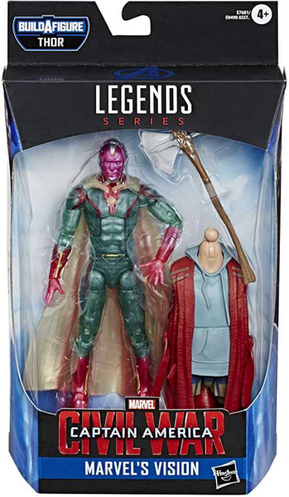 Marvel Legends, Endgame Thor Wave: Vision (Captain America: Civil War, MCU) - Hasbro (Marvel Superheroes) action figure collectible - Main Image 3
