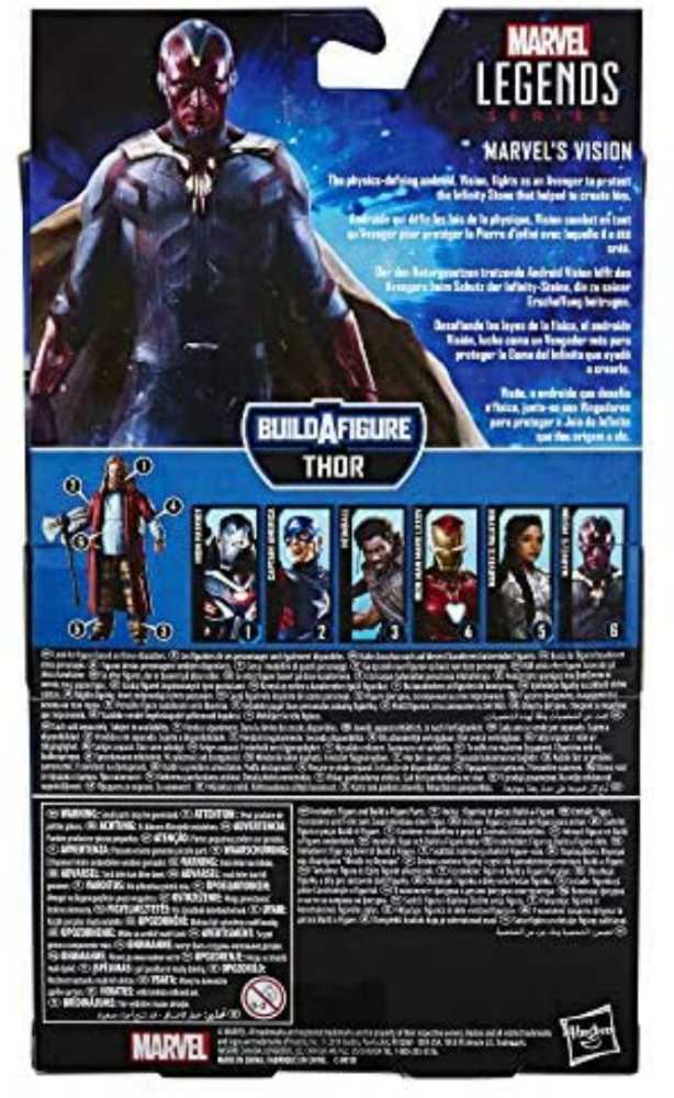Marvel Legends, Endgame Thor Wave: Vision (Captain America: Civil War, MCU) - Hasbro (Marvel Superheroes) action figure collectible - Main Image 4