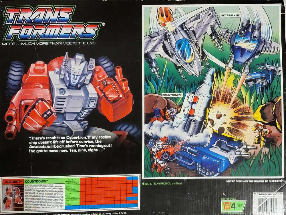 Countdown 1st - Hasbro (1989) action figure collectible [Barcode 038976055199] - Main Image 2