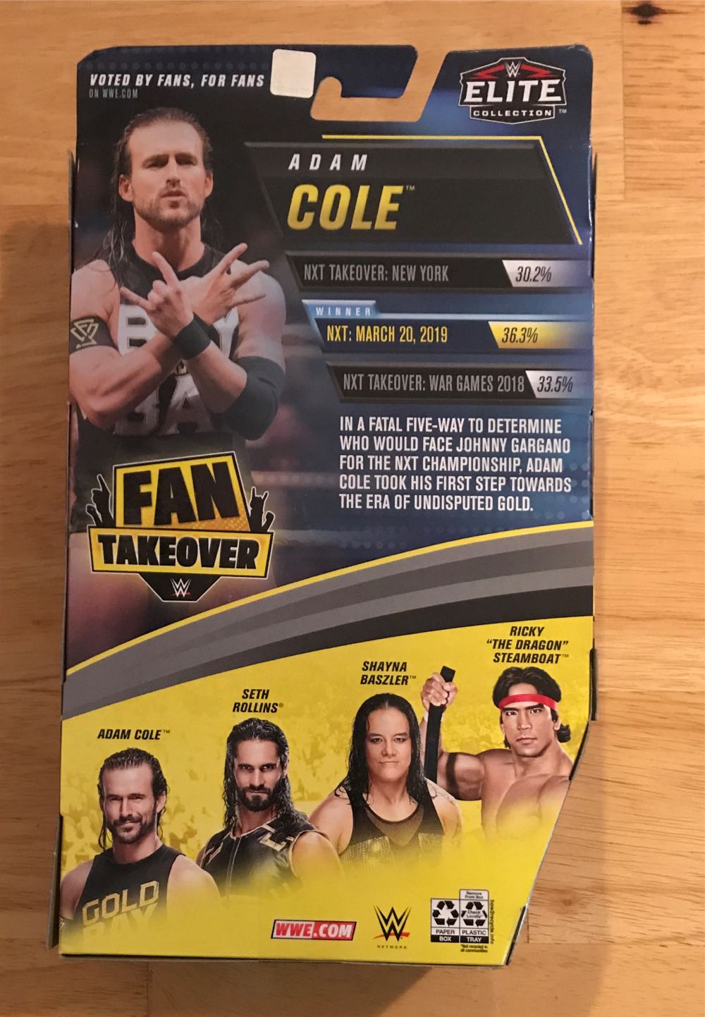 Wwe Adam Cole Fan Takeover 6-in 15.24-cm Elite Action Figure With Fan-voted Gear & Accessories 6-in 15.24-cm Posable Collectible Gift For Wwe Fans Ages 8 Years Old & Up Amazon Exclusive - Mattel (WWE Elite Fan Takeover) action figure collectible [Barcode 887961948073] - Main Image 2