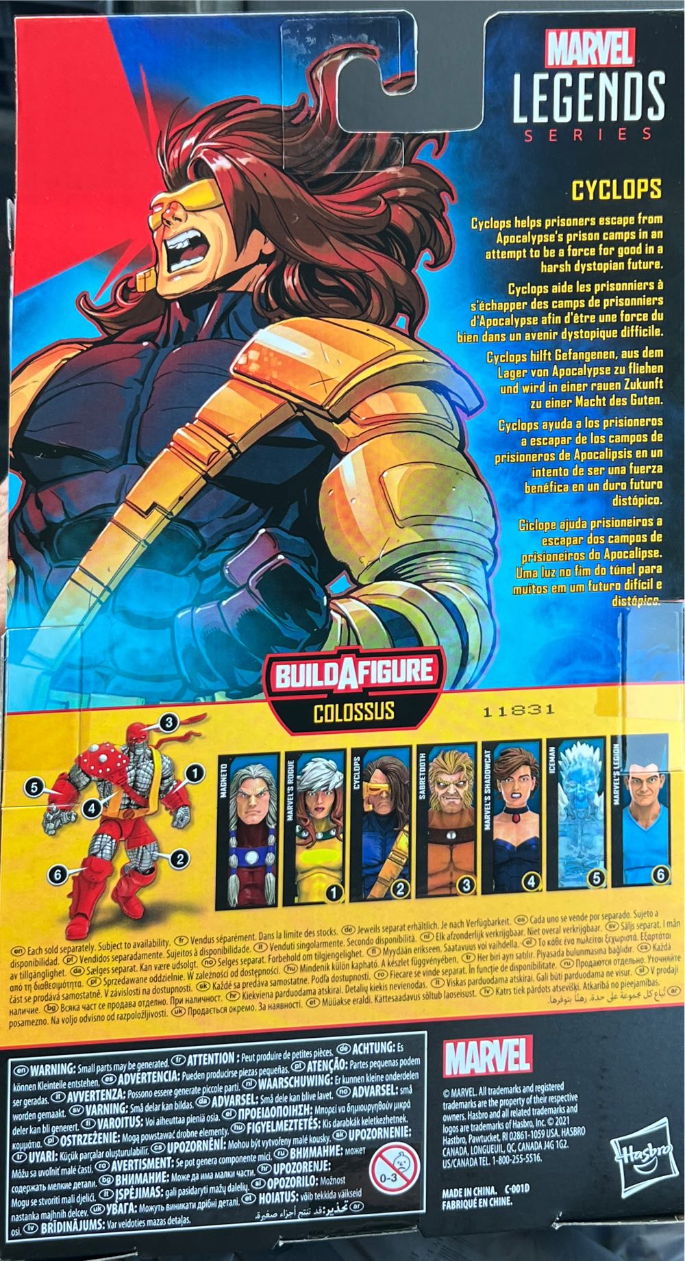 Cyclops (Age Of Apocalypse) - Hasbro (Marvel Legends Age of Apocalypse Colossus Series) action figure collectible [Barcode 5010993839599] - Main Image 2