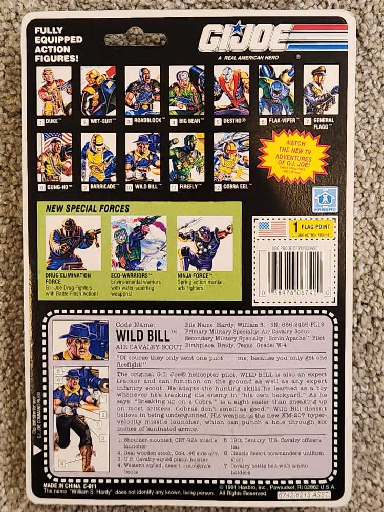 Wild Bill V2 - Hasbro - G.I. Joe (G. I. JOE) action figure collectible [Barcode 038976067420] - Main Image 2